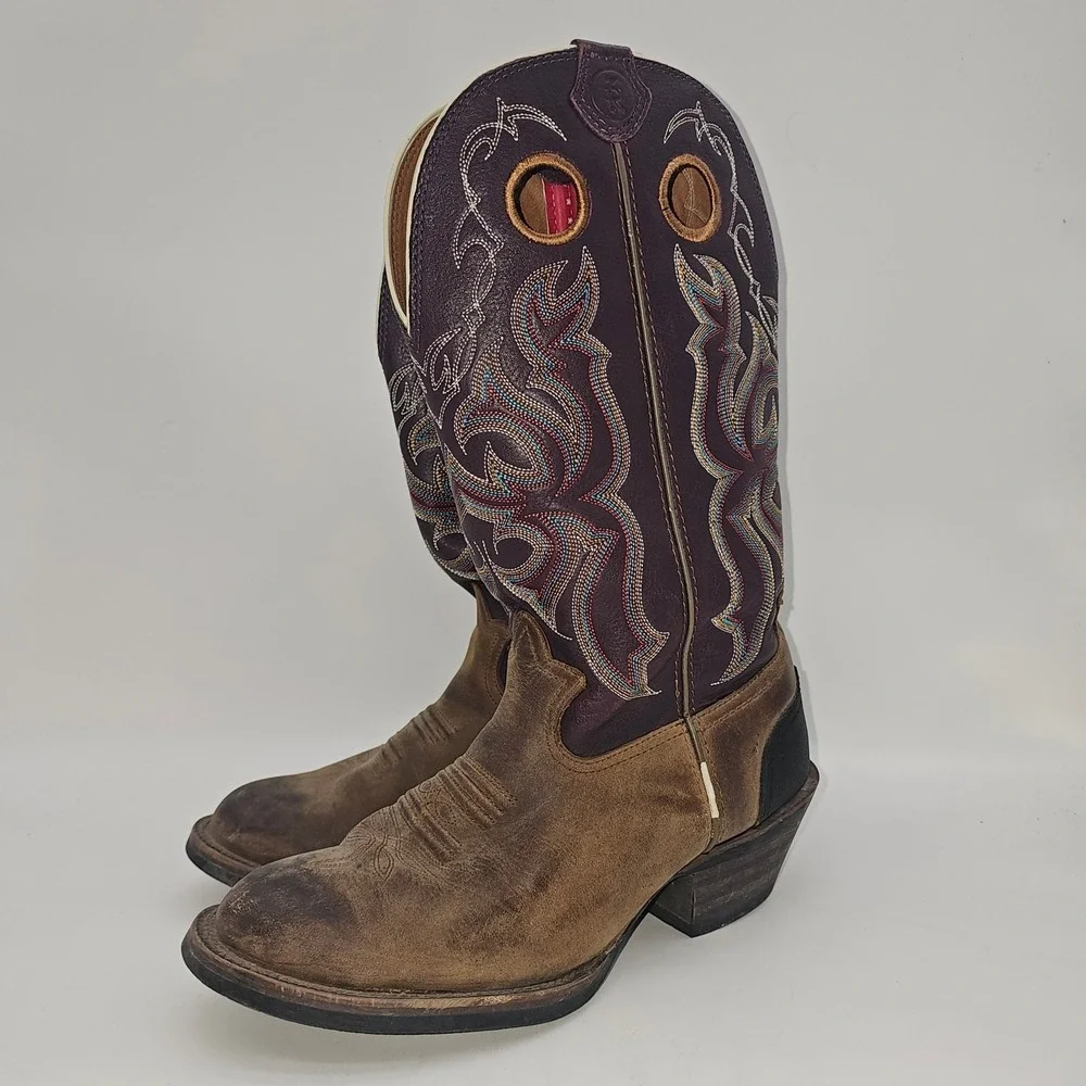 Tony Lama Women's 3R Western Boots - RR9000 size 8.5D purple boots
